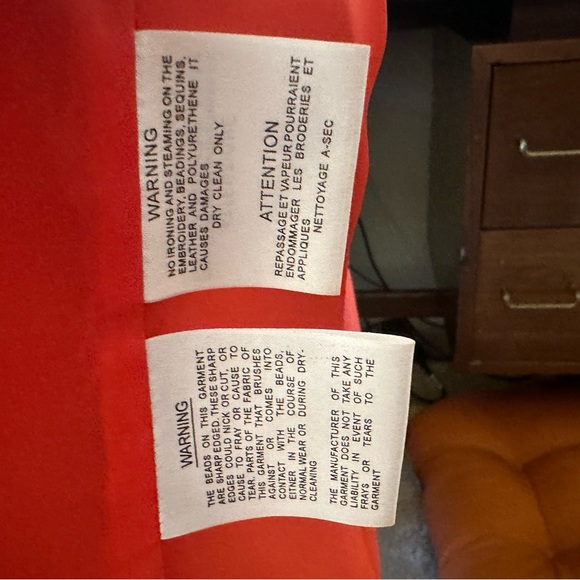 Milano Coral Suit Dress with modesty piece, Beading on Jacket and Handbag - Picture 6 of 7